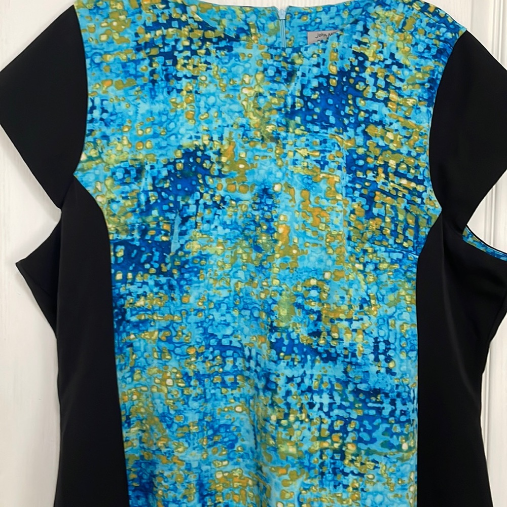 Blue watercolor dress